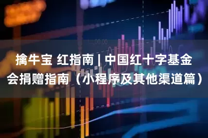 擒牛宝 红指南 | 中国红十字基金会捐赠指南（小程序及其他渠道篇）